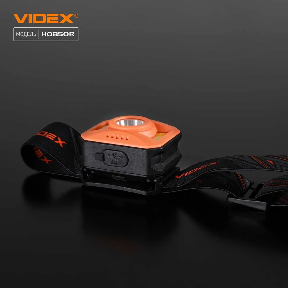 VLF-H085 VIDEX PRIEKINIS ŽIBINTAS vandeniui atsparus USB-C COB CREE priekinis žibintas IP65