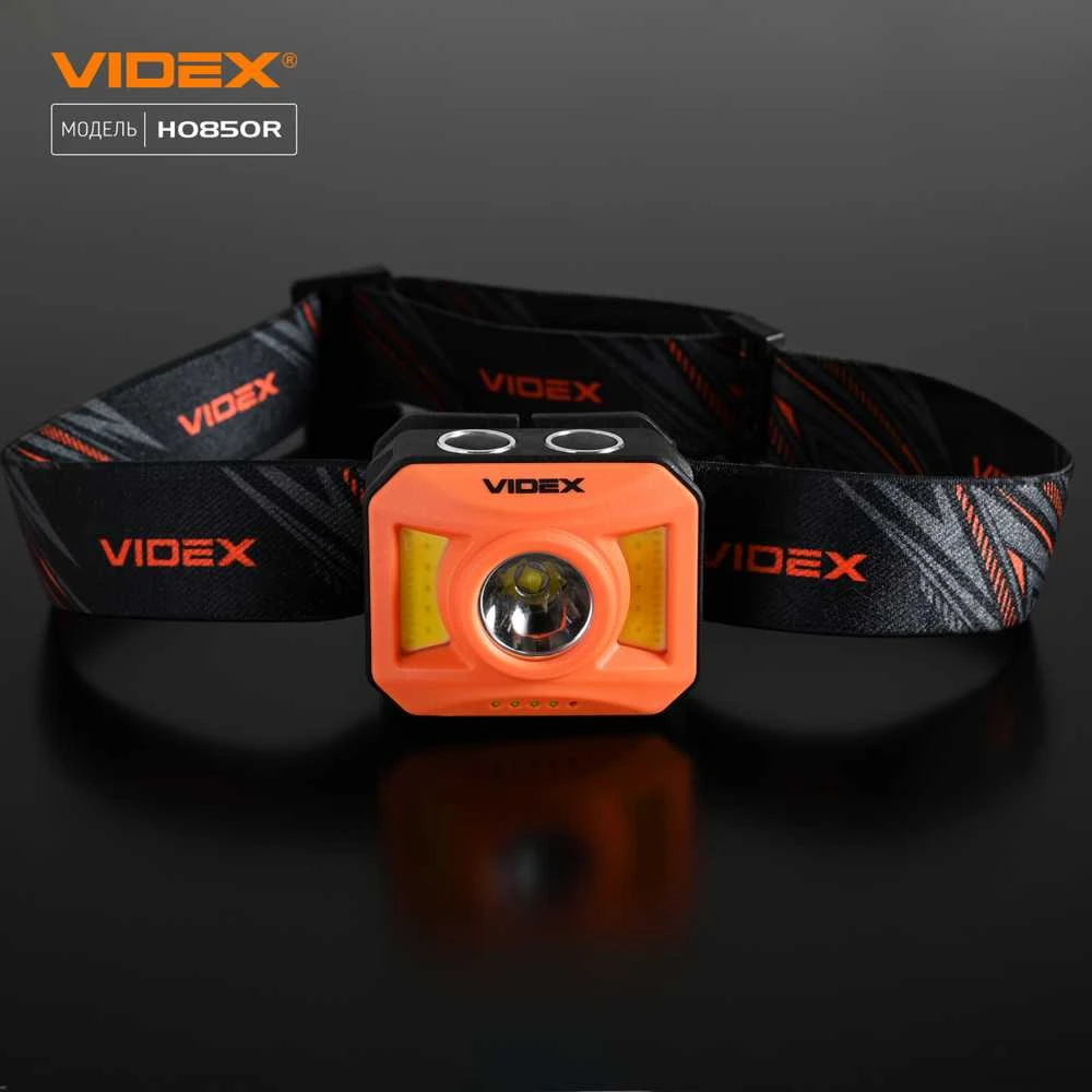 VLF-H085 VIDEX PRIEKINIS ŽIBINTAS vandeniui atsparus USB-C COB CREE priekinis žibintas IP65