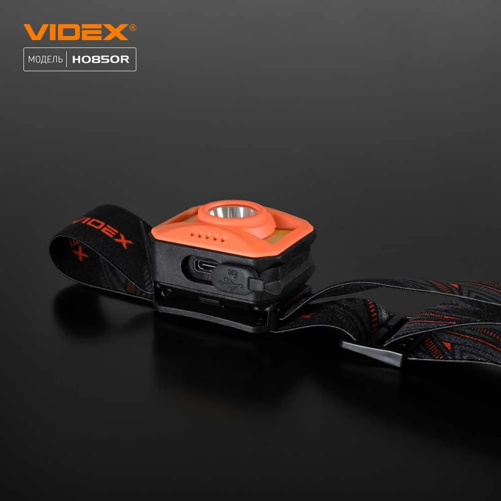 VLF-H085 VIDEX PRIEKINIS ŽIBINTAS vandeniui atsparus USB-C COB CREE priekinis žibintas IP65