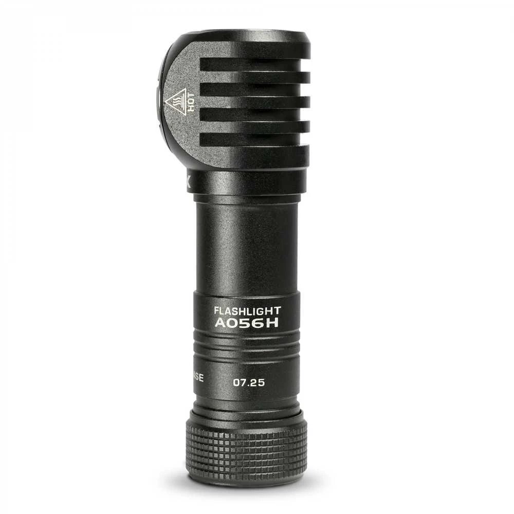 Įkraunamas LED žibintuvėlis Luminus SST20 10W + SMD Raudonas, 200Lm 5000K, Li-ion AA 1.5V 2200mAh, VIDEX VLF-A056H – Universalus 90 laipsnių kampinis žibintuvėlis su magnetu pagrinde un galvos dirželiu