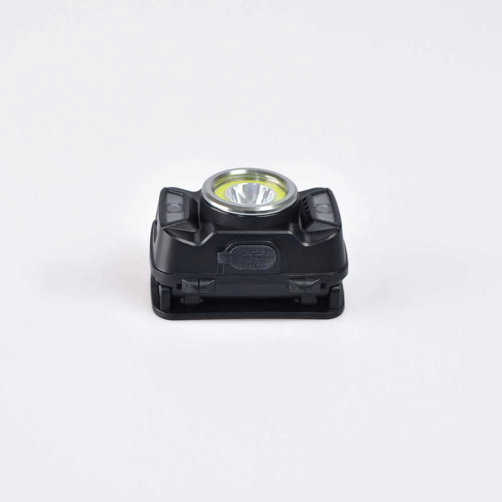 Įkraunamas galvos žibintas su judesio jutikliu LED CREE XTE 5W + COB, 410Lm 5000K, Li-ion 1800mAh, VIDEX VLF-H035C – Padidinta 410Lm galia su plačiu ir siauru šviesos srautu