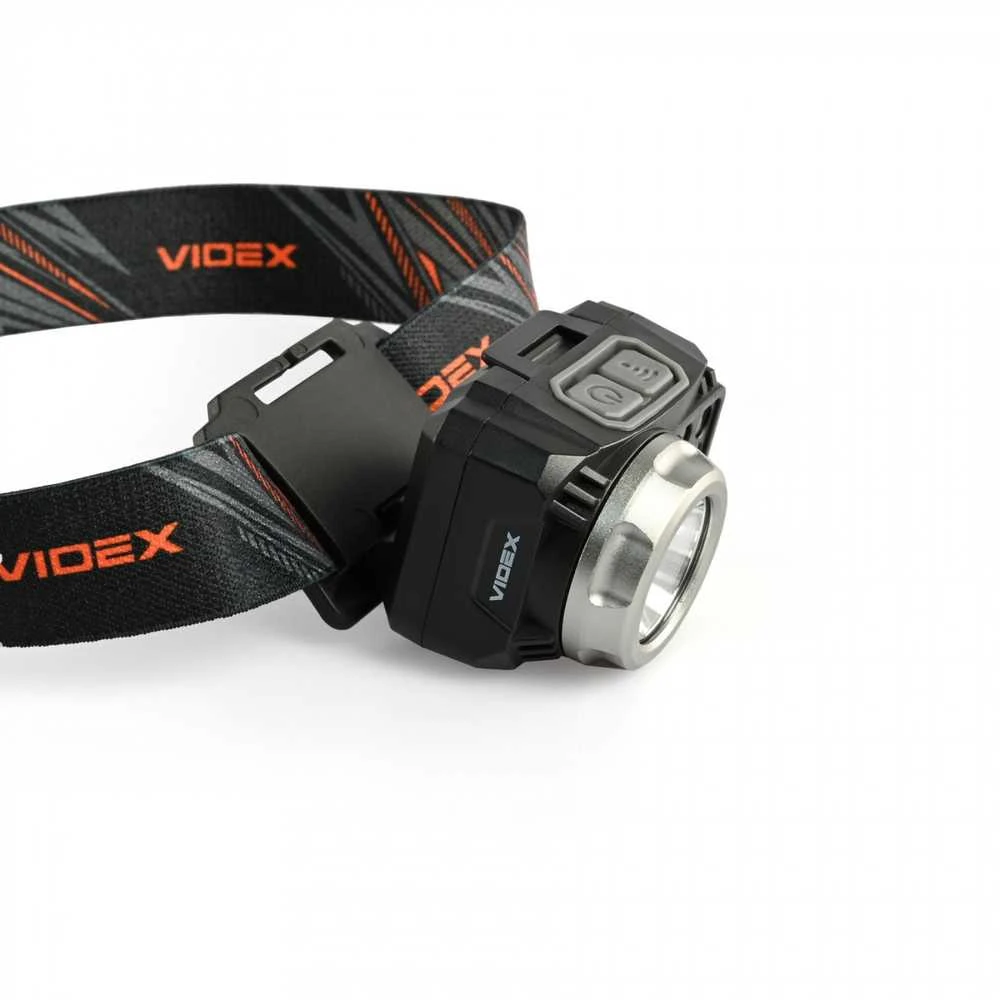Videx Įkraunamas galvos žibintas su judesio jutikliu LED CREE XPG3 5W + COB 5W 550Lm 5000K, Li-ion VLF-B12 1200mAh arba 3xAAA, VLF-H075C – Universalus hibridinis maitinimas ir galinga kombinuota darbo šviesa