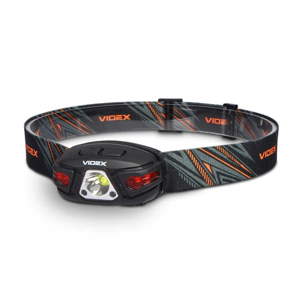Įkraunamas galvos žibintas su judesio jutikliu LED CREE XTE 5W, 330Lm 5000K, Li-ion 850mAh, VIDEX VLF-H015 – Bekontaktis judesio jutiklis šviesos įjungimui rankos mostu