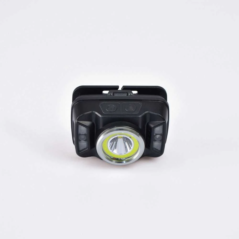 Įkraunamas galvos žibintas su judesio jutikliu LED CREE XTE 5W + COB, 410Lm 5000K, Li-ion 1800mAh, VIDEX VLF-H035C – Padidinta 410Lm galia su plačiu ir siauru šviesos srautu