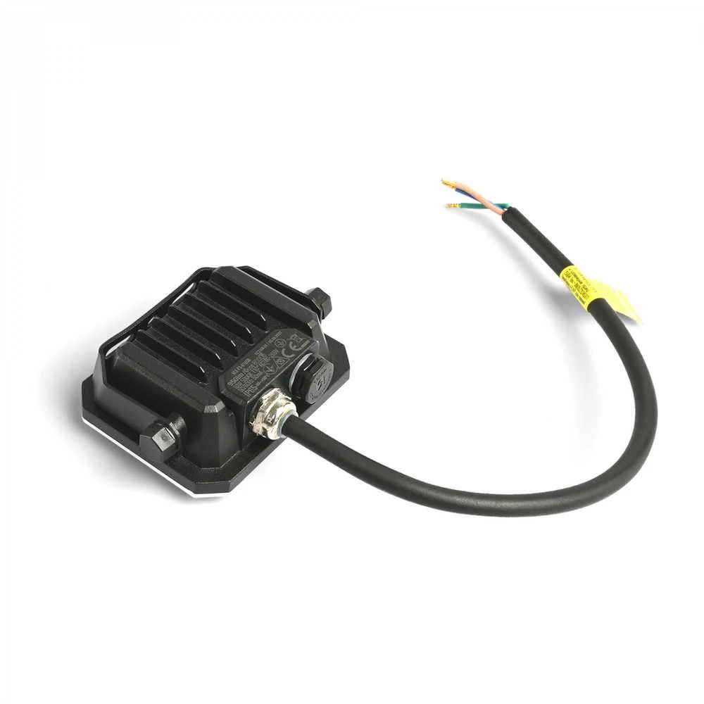 LED prožektorius 10W 800Lm 5000K IP65, VIDEX VLE-F3-0105B – Kompaktiškas aliuminio korpusas