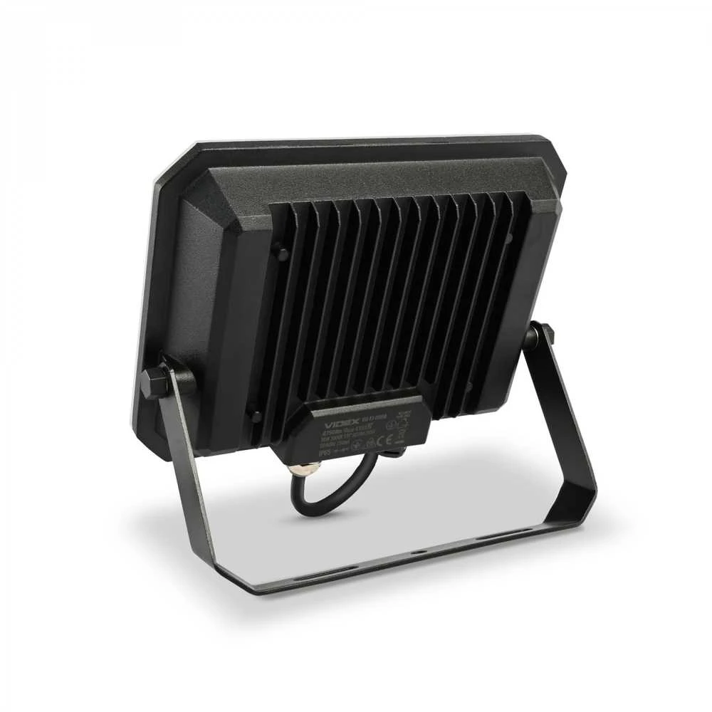 LED prožektorius 50W 4100Lm 5000K IP65, VIDEX VLE-F3-0505B – Kompaktiškas aliuminio korpusas
