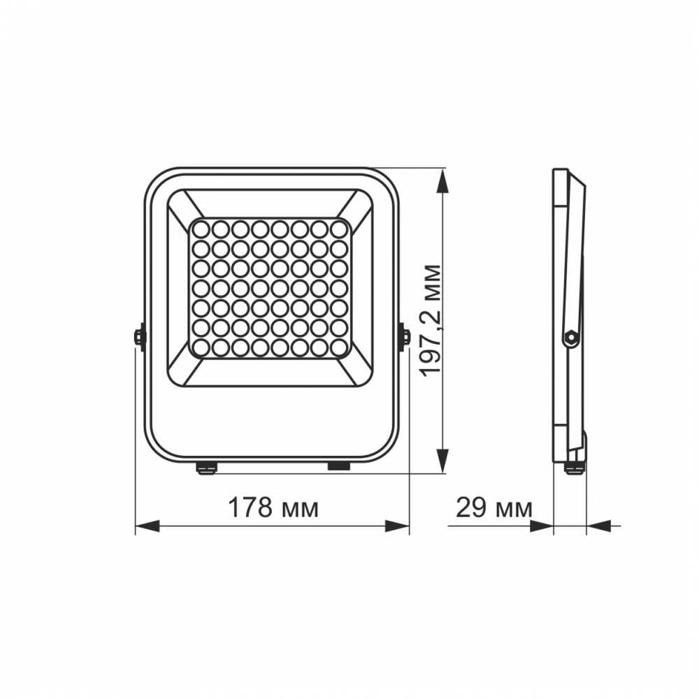 Didelės galios pramoninis LED prožektorius 30W 3900Lm 5000K IP65, VIDEX VL-F2-305G | DAVIS – Apsauga nuo įtampos šuolių