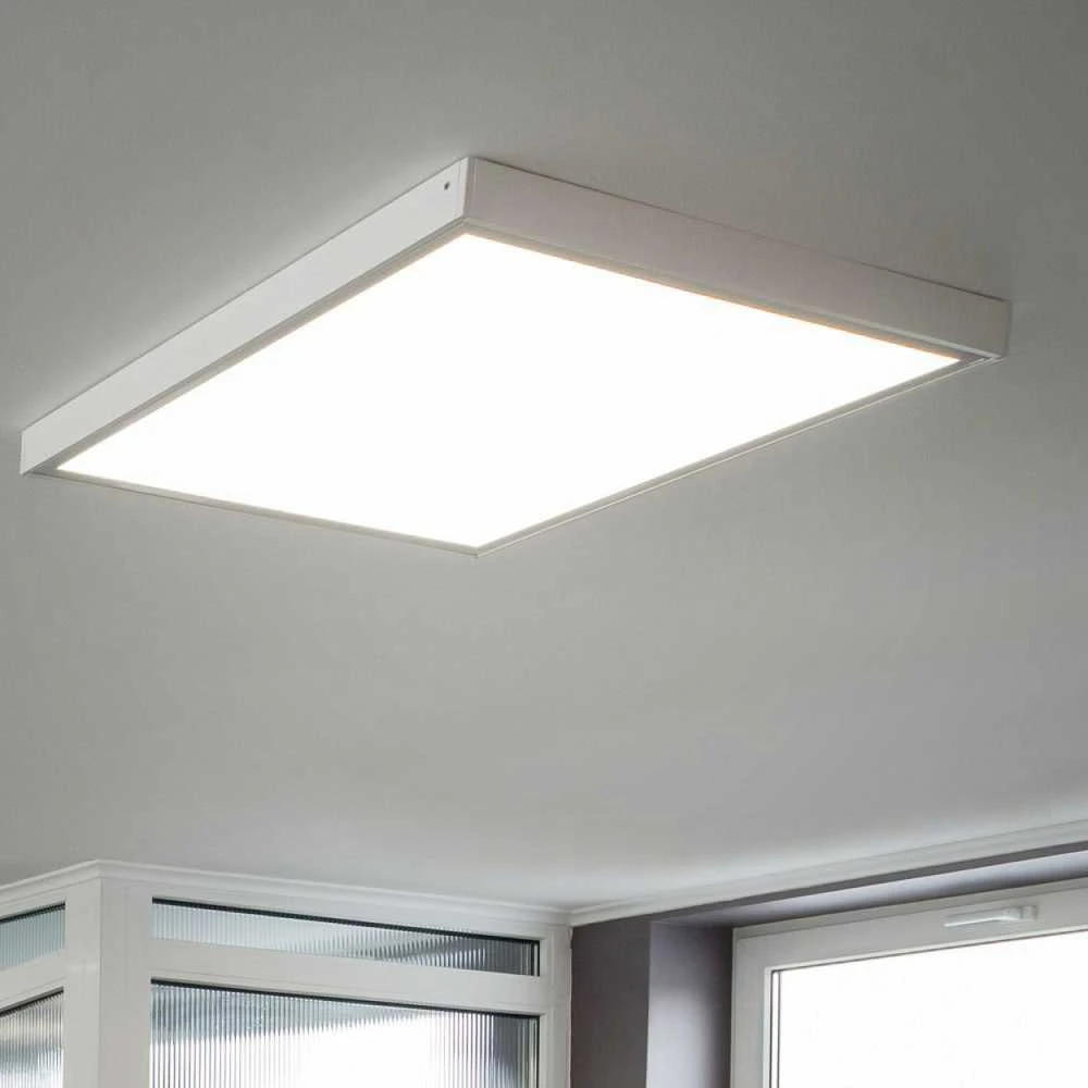 LED panelio montavimo priedas, Virštinkinis rėmas 600x600mm, baltas, VIDEX VL-PFS – Baltos spalvos profilis nepriekaištingam integravimui prie lubų apdailos