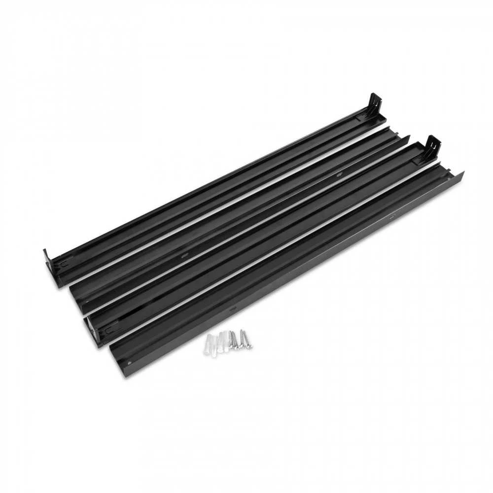 LED panelio montavimo priedas, Virštinkinis rėmas 600x600mm, juodas, VIDEX VL-PFS-B – Tvirta metalo konstrukcija monolitiniam tvirtinimui prie gipso ar betono lubų