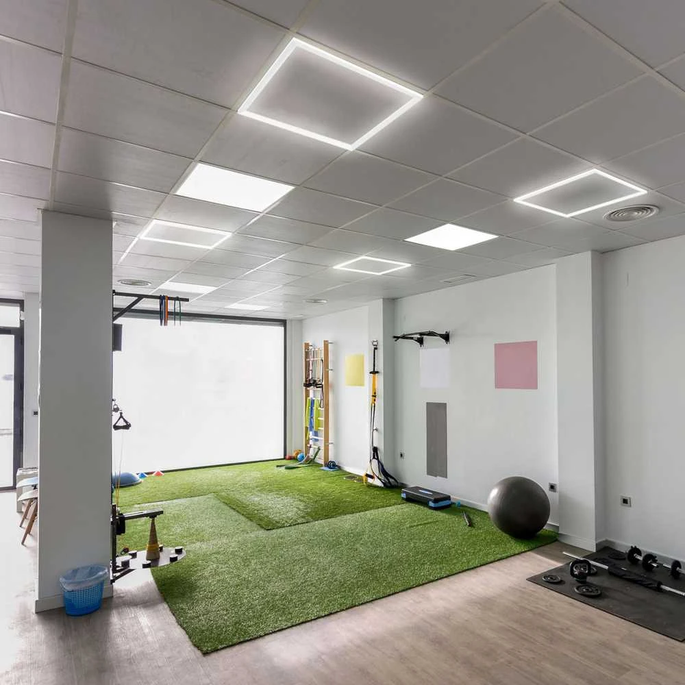 Įleidžiamas sulankstomas LED rėminis panelis 40W 5100Lm 5000K, 595x595x24mm, IP20, VIDEX VLE-PAU405W | Neutrali balta šviesa – Sulankstoma konstrukcija ir patogus transportavimas paštomatuose