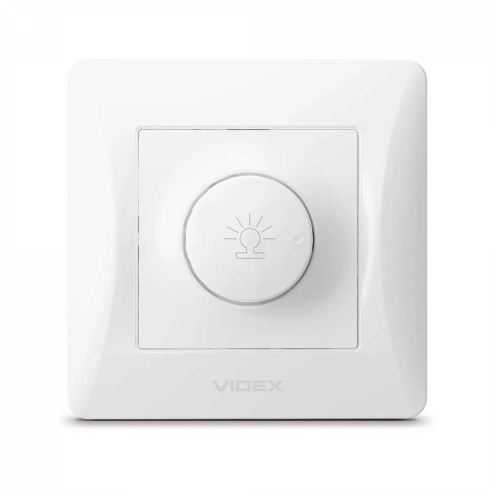 Potinkinis šviesos reguliatorius 600W, Videx Binera, balta, IP20 VF-BNDM600-W – tolygus šviesos ryškumo reguliavimas apkrovoms iki 600W galios