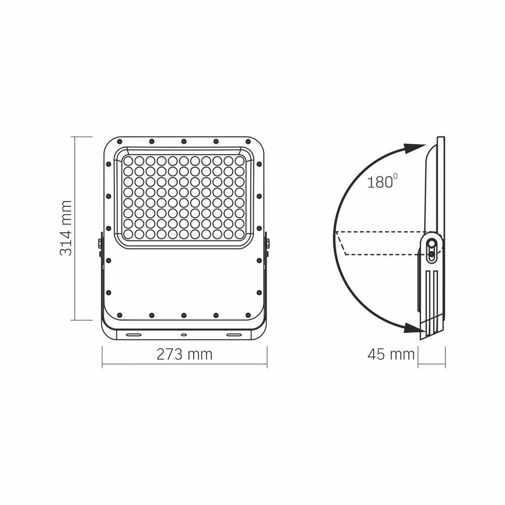 Saulės LED prožektorius su saulės baterija 96Wh 3740Lm 5000K IP65 LiFePO4 10000 mAh 35W, VIDEX VL-FSO5-3005 – Monokristalinė baterija visiškai nepriklausomybei nuo elektros tinklo