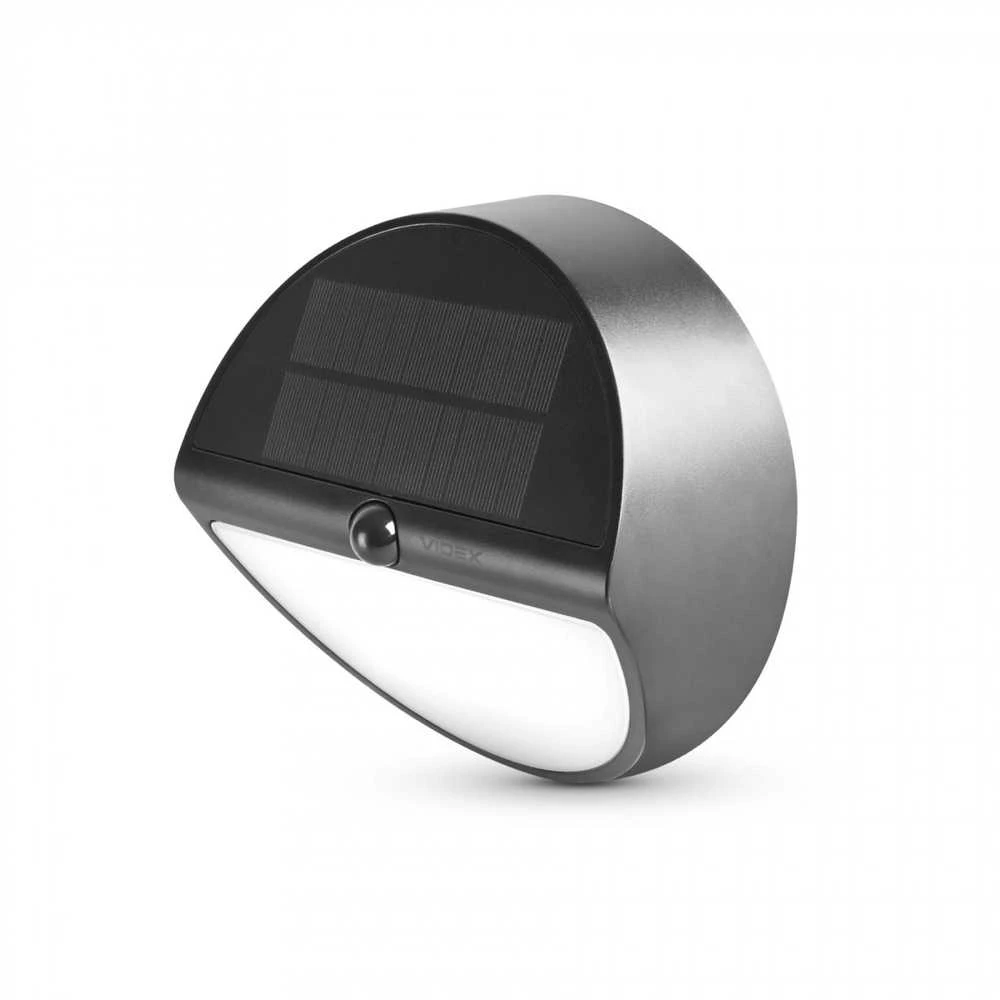 Saulės šviestuvas LED 6,4Wh 500Lm 5000K IP54, VIDEX VL-BHSO-002-S | (neutraliai balta šviesa) – 6,4Wh akumuliatorius