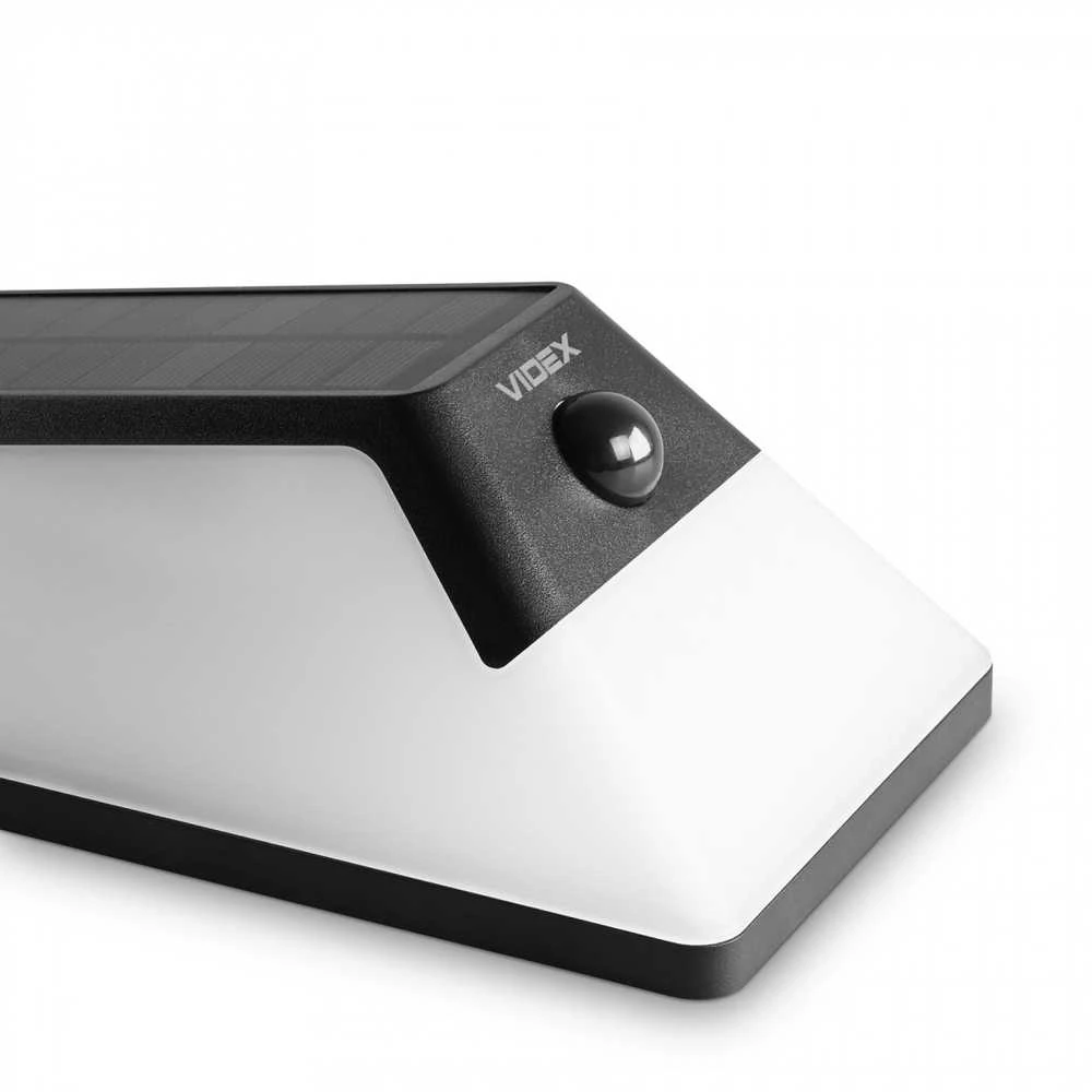 Saulės šviestuvas LED 6,4Wh 500Lm 5000K IP54, VIDEX VL-BHSO-003-S | (neutraliai balta šviesa) – 6,4Wh akumuliatorius