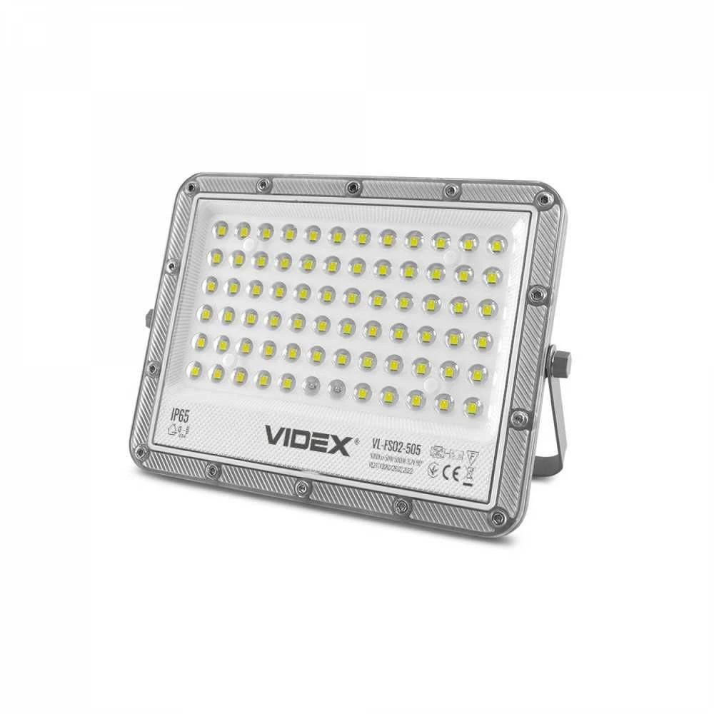 Saulės LED prožektorius su saulės baterija 50Wh 1000Lm 5000K IP65 LiFePO4 10000 mAh 3.2V 10W, VIDEX VL-FSO2-505 – Monokristalinė baterija visiškai nepriklausomybei nuo elektros tinklo