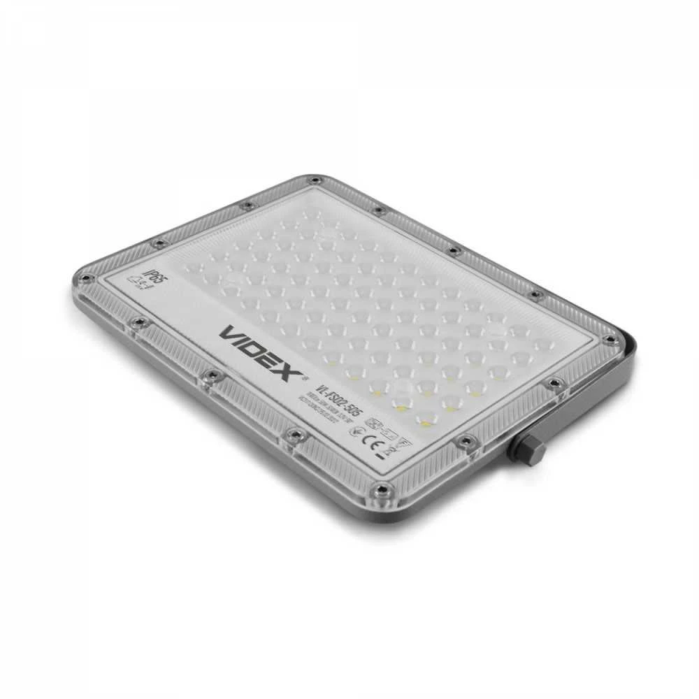 Saulės LED prožektorius su saulės baterija 50Wh 1000Lm 5000K IP65 LiFePO4 10000 mAh 3.2V 10W, VIDEX VL-FSO2-505 – Monokristalinė baterija visiškai nepriklausomybei nuo elektros tinklo