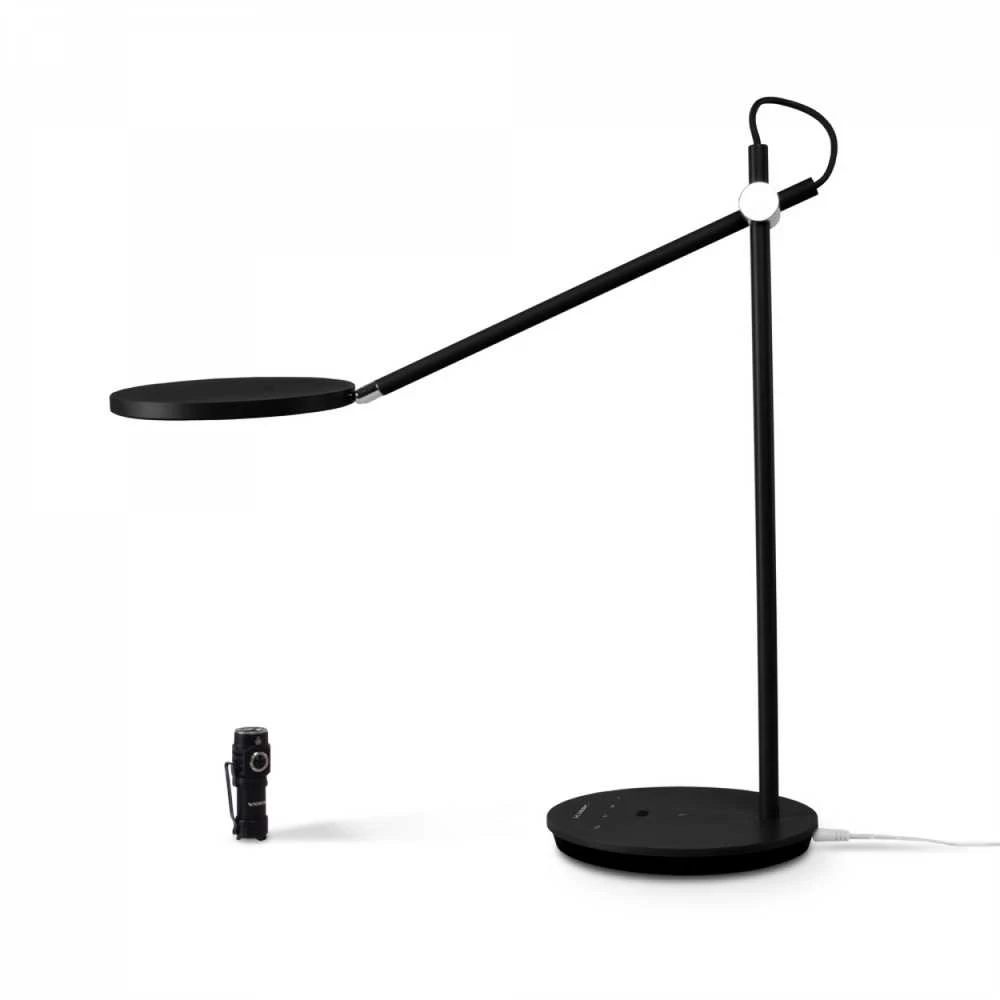 Dimeriuojama LED stalinė lempa 20W 1450Lm 4100K, VIDEX VL-TF15B | juodas – Jutiklinis ryškumo ir spalvų temperatūros (CCT) valdymas