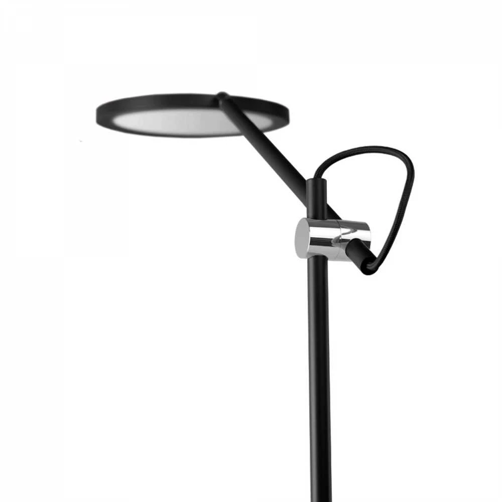 Dimeriuojama LED stalinė lempa 20W 1450Lm 4100K, VIDEX VL-TF15B | juodas – Jutiklinis ryškumo ir spalvų temperatūros (CCT) valdymas