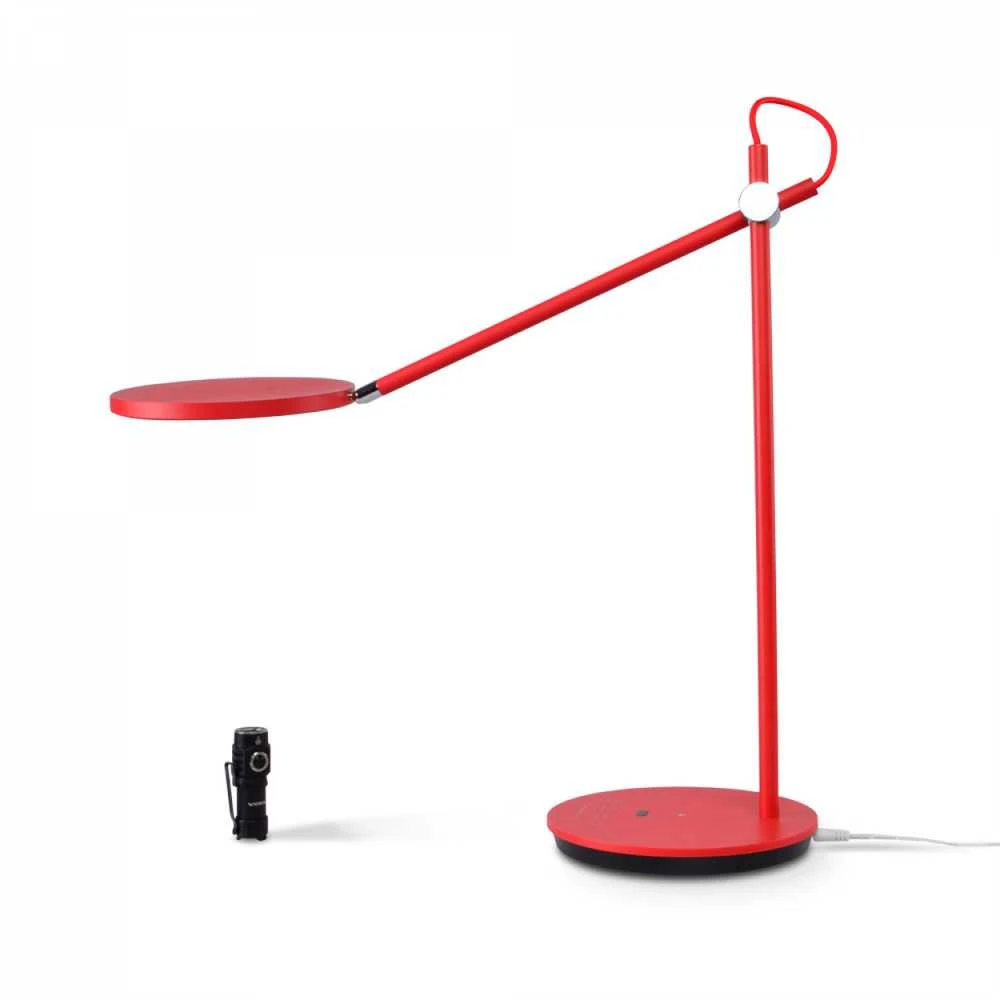 Dimeriuojama LED stalinė lempa 20W 1450Lm 4100K, VIDEX VL-TF15R | raudonas – Jutiklinis ryškumo ir spalvų temperatūros (CCT) valdymas