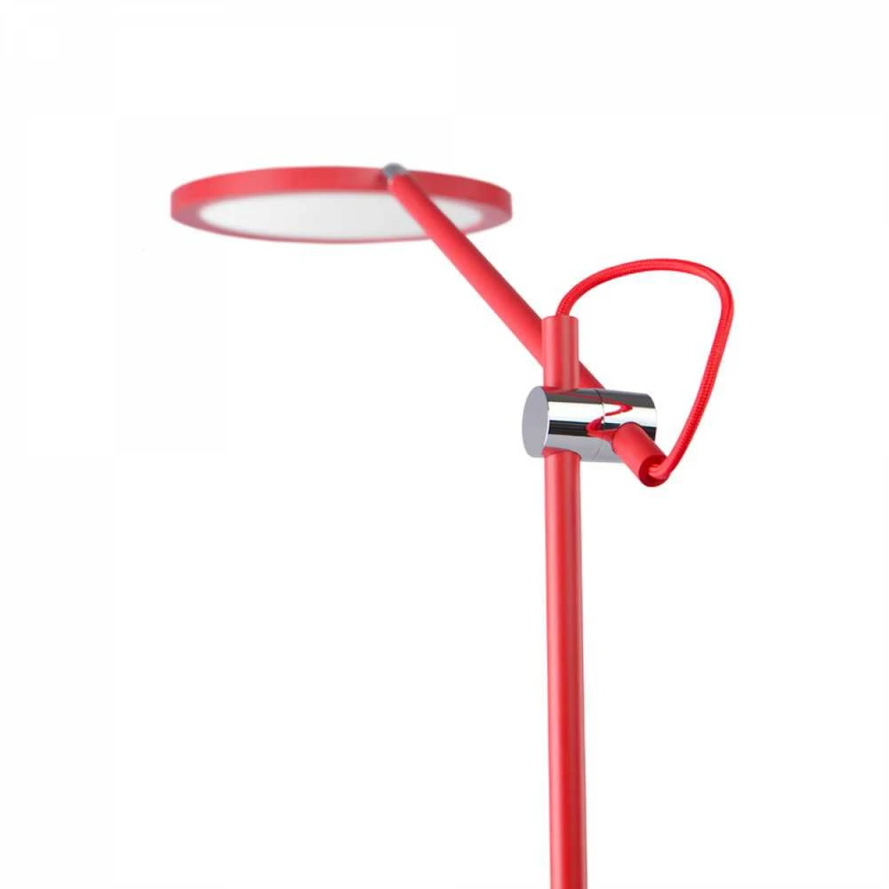Dimeriuojama LED stalinė lempa 20W 1450Lm 4100K, VIDEX VL-TF15R | raudonas – Jutiklinis ryškumo ir spalvų temperatūros (CCT) valdymas