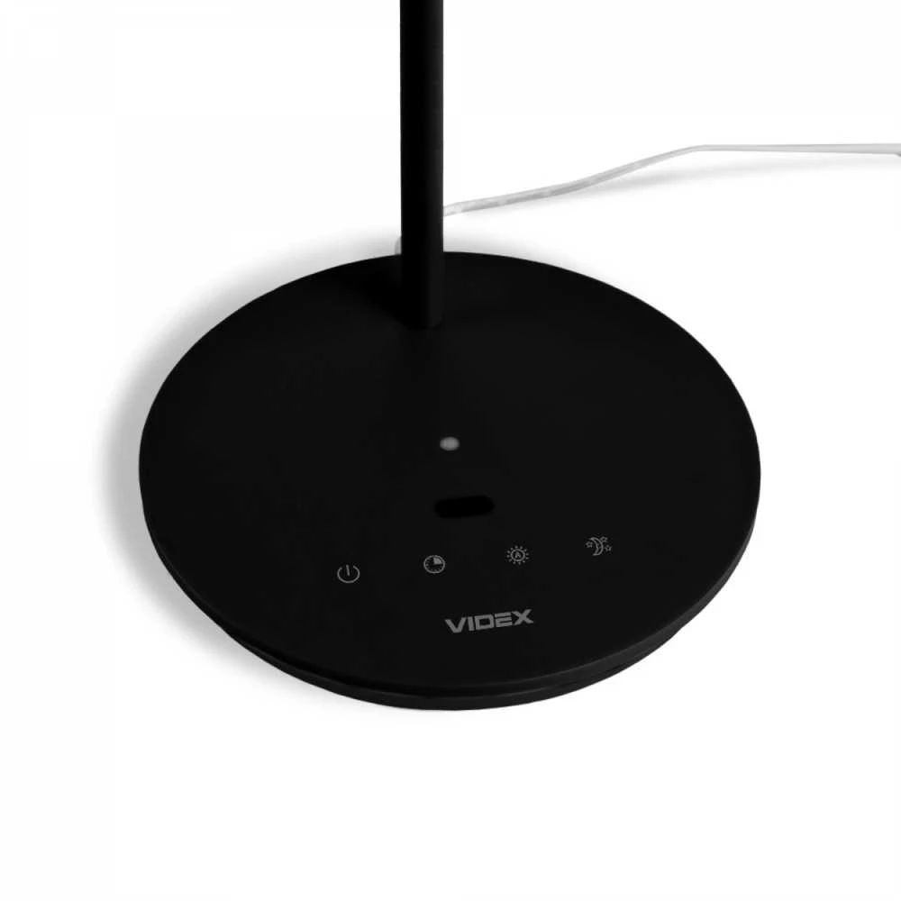 Dimeriuojama LED stalinė lempa 20W 1450Lm 4100K, VIDEX VL-TF15B | juodas – Jutiklinis ryškumo ir spalvų temperatūros (CCT) valdymas