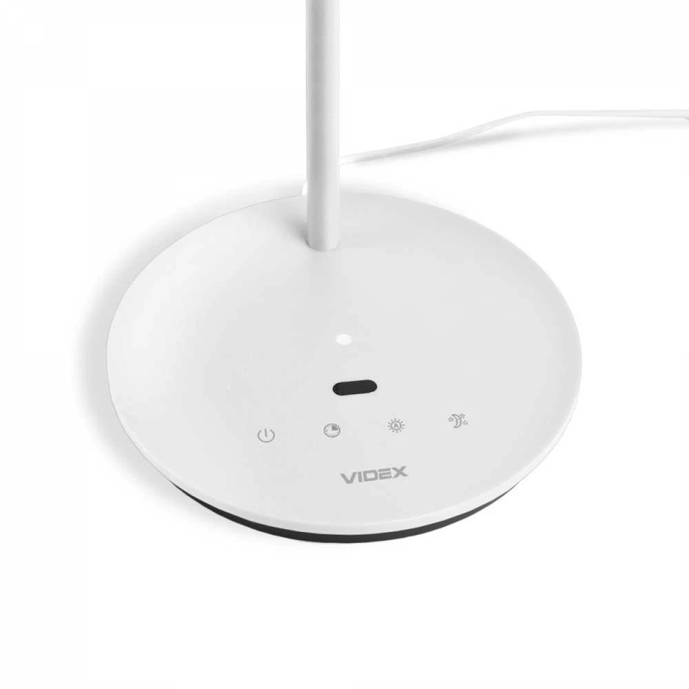 Dimeriuojama LED stalinė lempa 20W 1450Lm 4100K, VIDEX VL-TF15W | baltas – Jutiklinis ryškumo ir spalvų temperatūros (CCT) valdymas