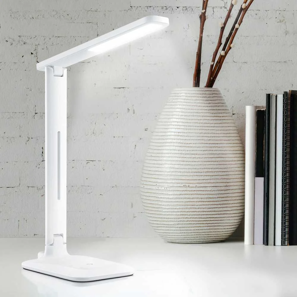 Dimeriuojama LED stalinė lempa 5W 490Lm 3000/4000/5500K, VIDEX VLE-TF02W | baltas – Jutiklinis ryškumo ir spalvų temperatūros (CCT) valdymas