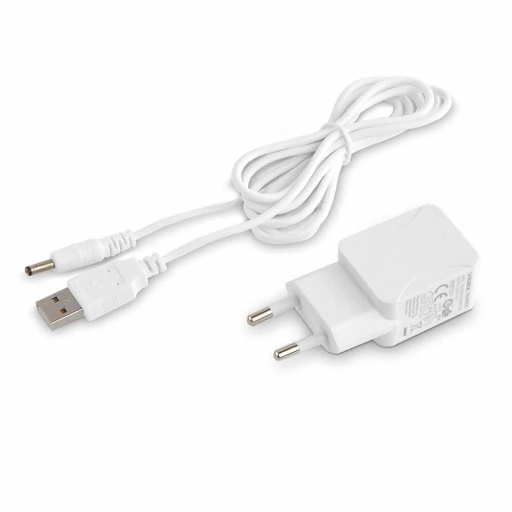Dimeriuojama LED stalinė lempa su ekranu 7W 490Lm 3000/4000/5500K, VIDEX VLE-TF05W | RIO, baltas – Integruotas informacinis ekranas su laikrodžiu ir termometru