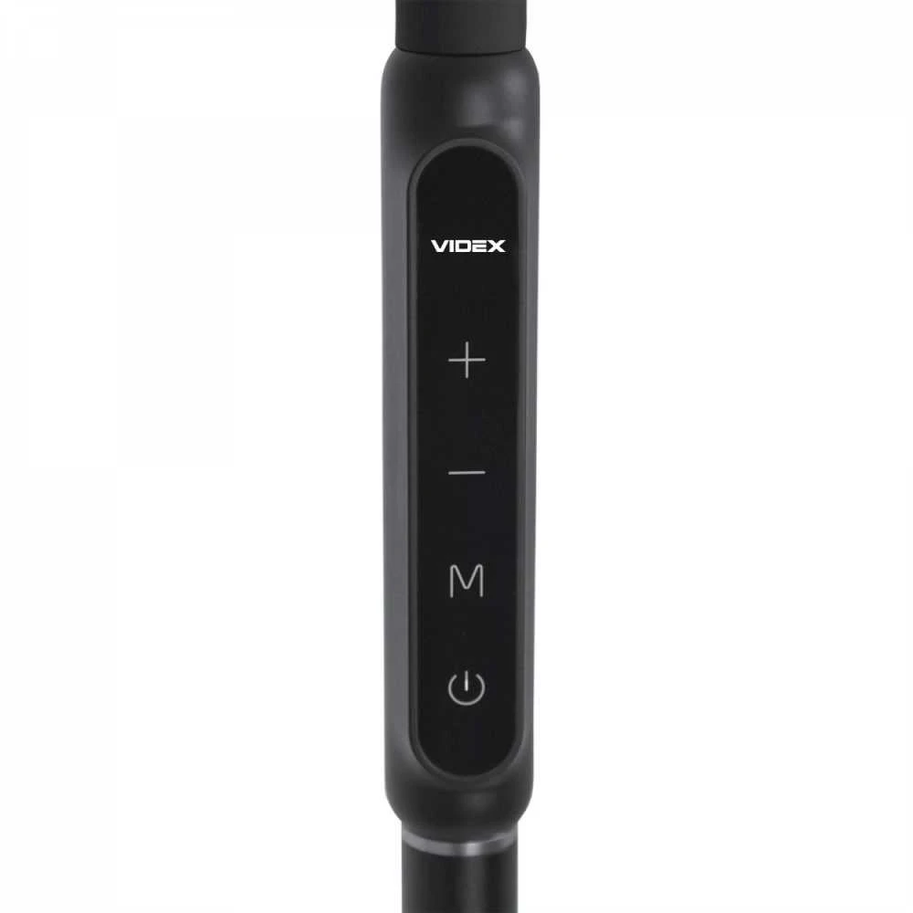 Dimeriuojamas LED pastatomas šviestuvas 12W 1280Lm 3000/4000/5500K, VIDEX VLE-TF07B | juodas – Stabilus metalinis profilis su lanksčia jungtimi