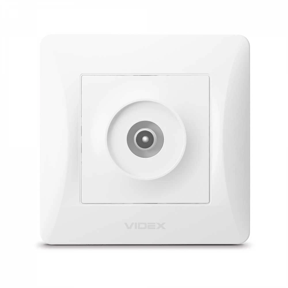 Potinkinis TV lizdas, Videx Binera, balta, IP20 VF-BNSK1TVME-W – TV antenos lizdas švariam ir be trukdžių vaizdo signalo perdavimui