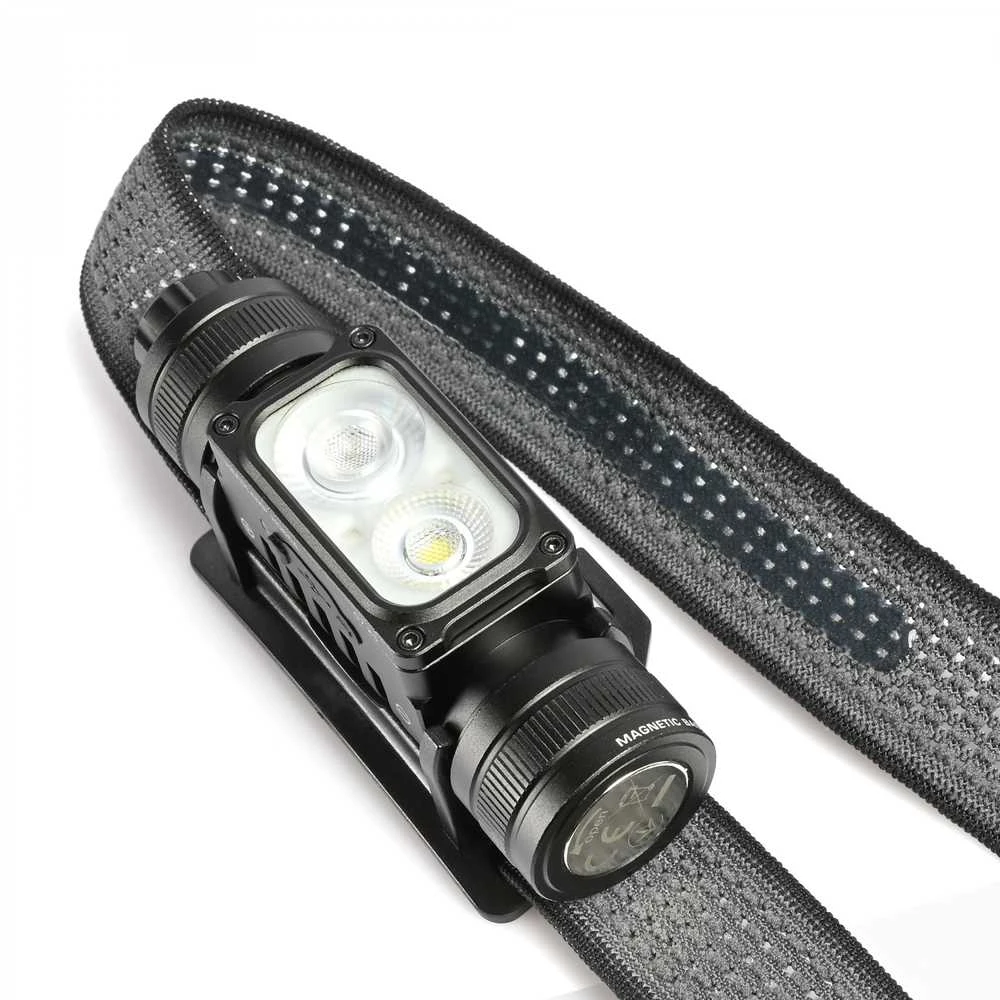 Videx Įkraunamas galvos žibintas LED Luminus SST20 10W / SST40 20W + 2x SMD Raudonas, 2000Lm, 5000K, Li-ion 1х18650 2200mAh, VLF-H066A – Ekstremalaus 2000Lm hibridinio galingumo su dviem Luminus diodais