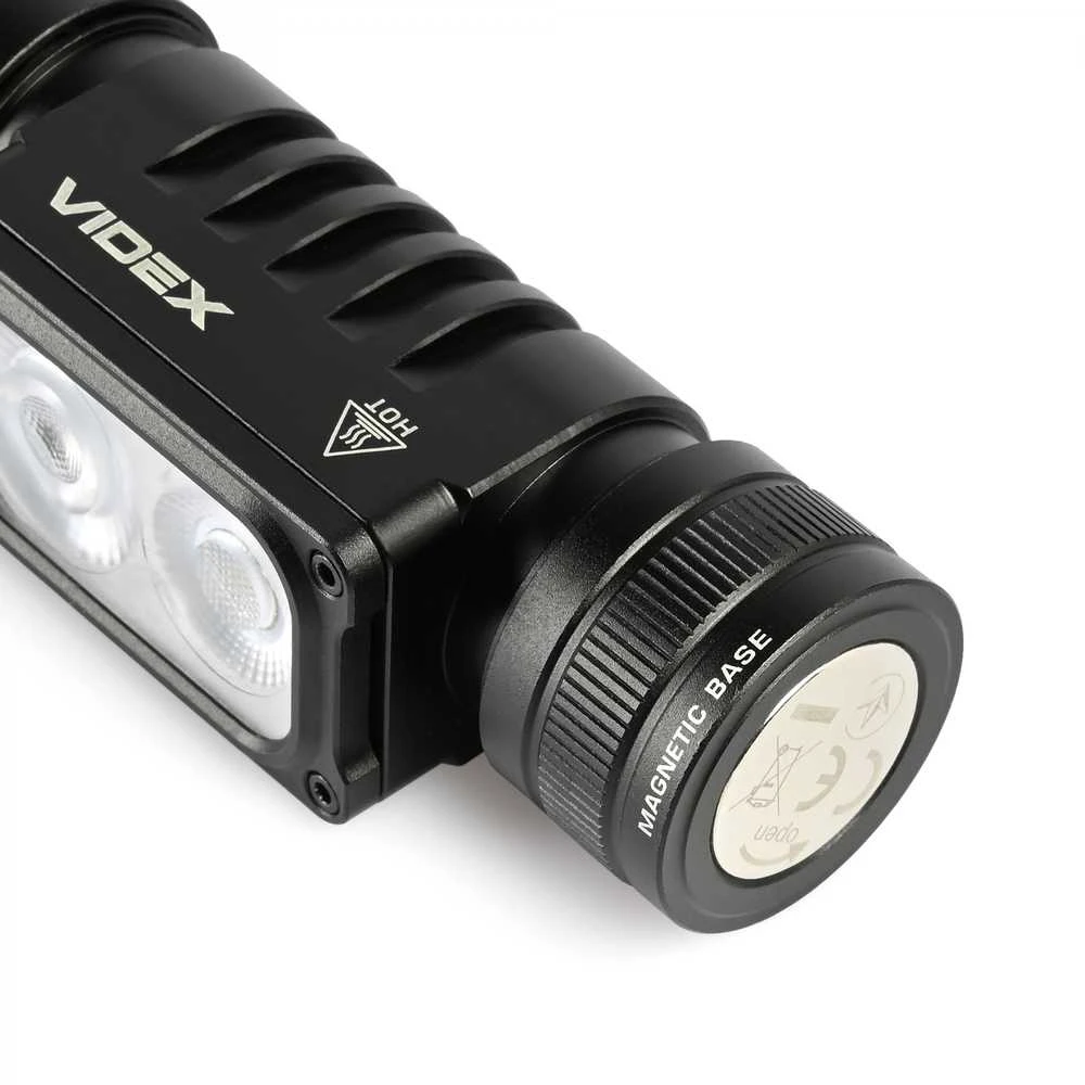 Videx Įkraunamas galvos žibintas LED Luminus SST20 10W / SST40 20W + 2x SMD Raudonas, 2000Lm, 5000K, Li-ion 1х18650 2200mAh, VLF-H066A – Ekstremalaus 2000Lm hibridinio galingumo su dviem Luminus diodais
