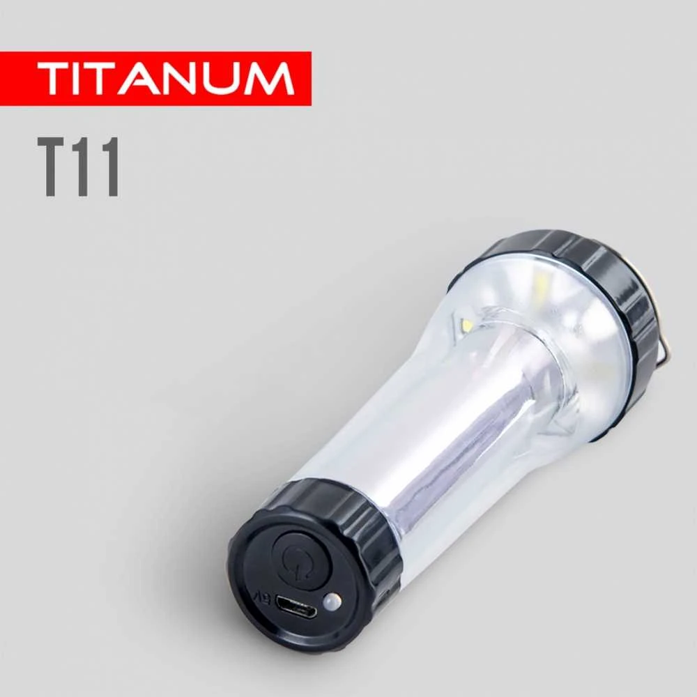 Įkraunamas kišeninis LED žibintuvėlis 70Lm 5500K, Li-ion 18650 1200mAh, TITANUM TLF-T11 – Šoninis apšvietimas 360 laipsnių apšvietimui ir žibinto režimas