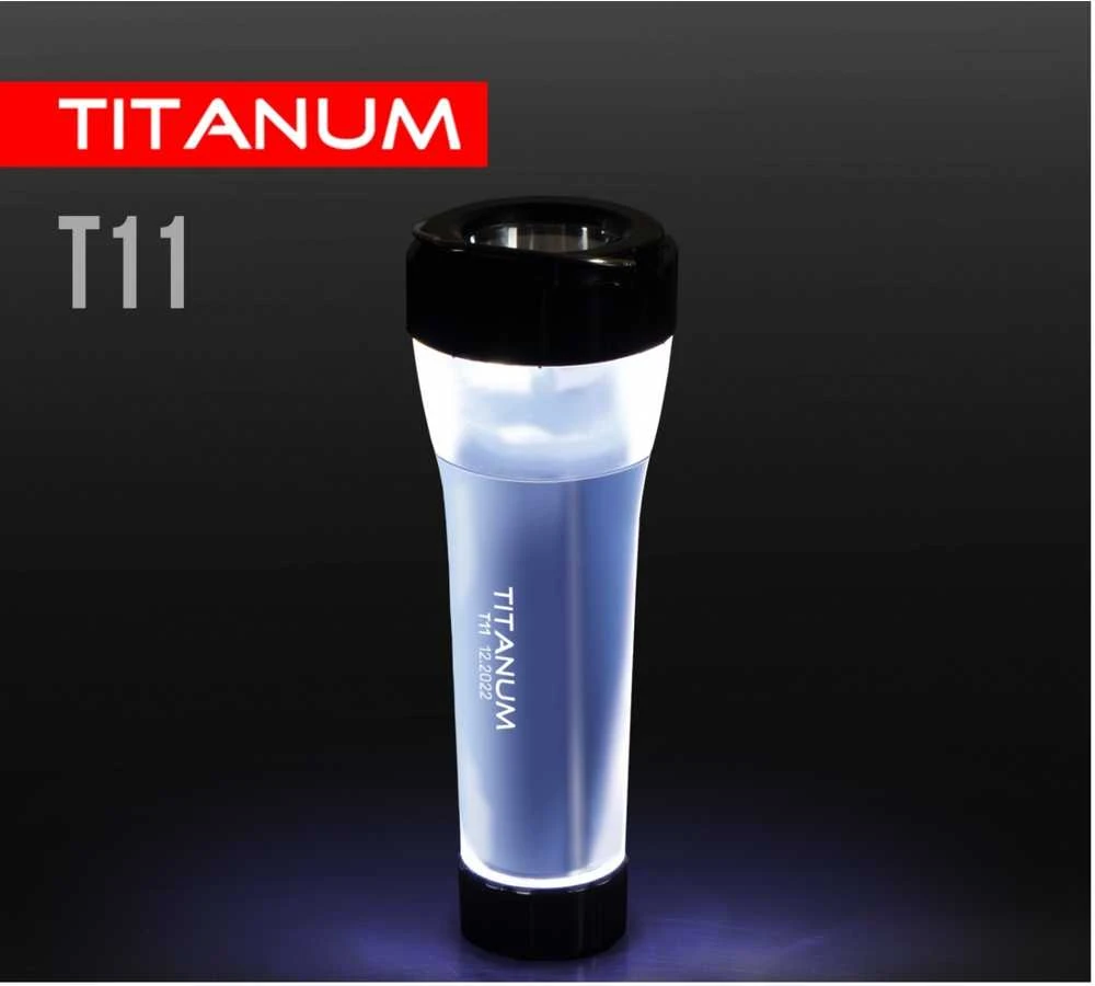Įkraunamas kišeninis LED žibintuvėlis 70Lm 5500K, Li-ion 18650 1200mAh, TITANUM TLF-T11 – Šoninis apšvietimas 360 laipsnių apšvietimui ir žibinto režimas