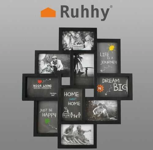 Nuotraukų rėmelis Ruhhy Rėmelis 10 nuotraukų - juodas