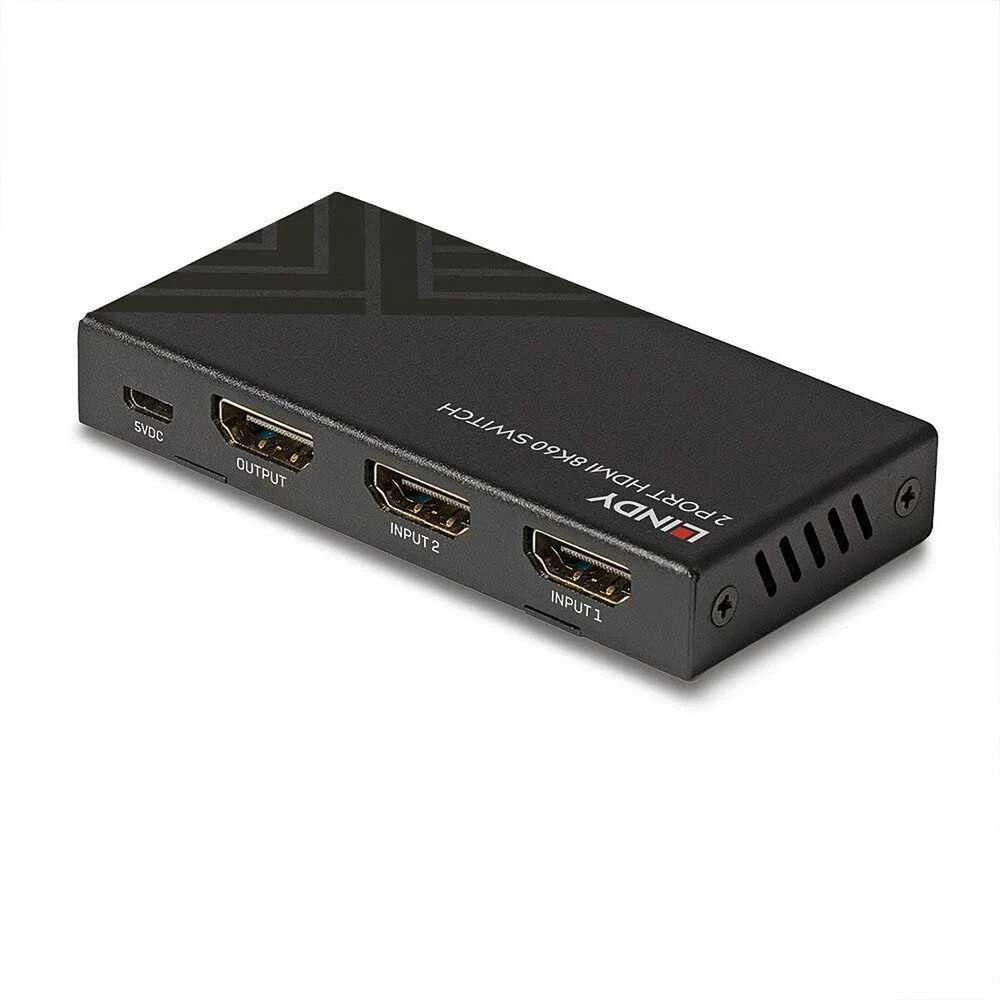 AV Jungiklis - LINDY 2 Prievadai HDMI 8K60 7680x4320 48Gbps Nuotolinis Valdymas