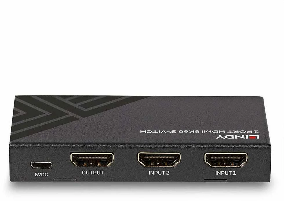 AV Jungiklis - LINDY 2 Prievadai HDMI 8K60 7680x4320 48Gbps Nuotolinis Valdymas