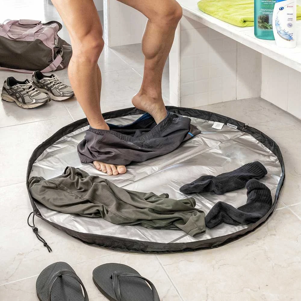 InnovaGoods rūbinės kilimėlis ir vandeniui atsparus krepšys 2 viename Gymbag InnovaGoods