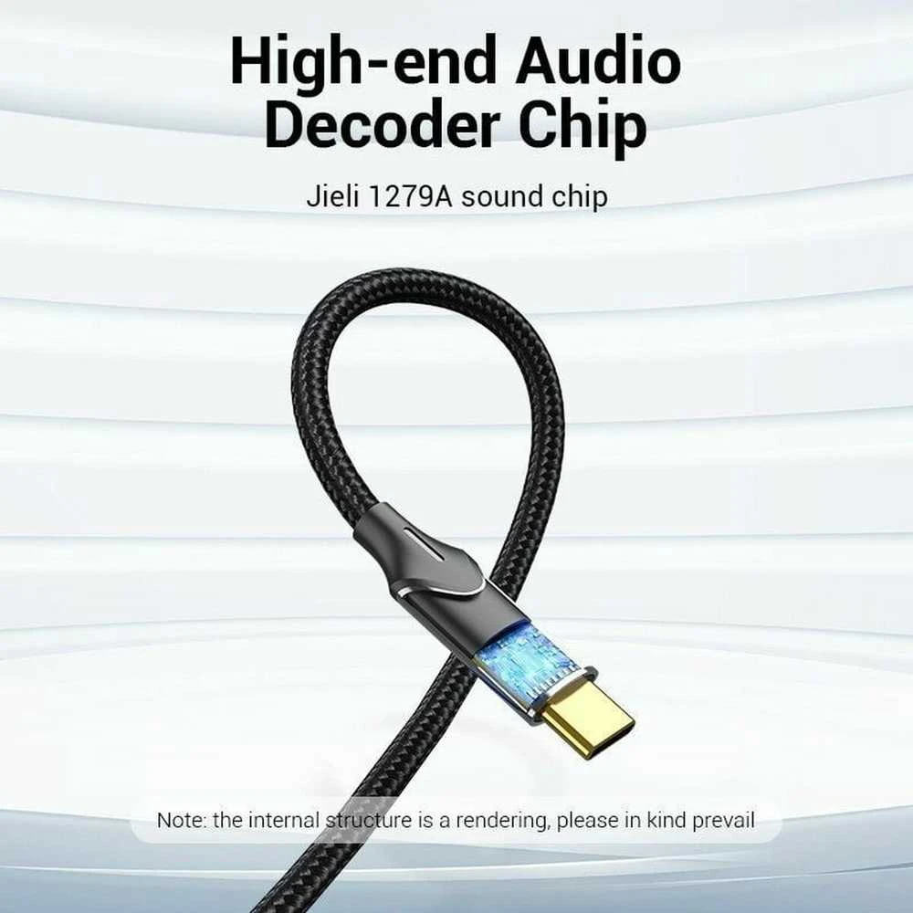 Vention USB-C to 2RCA male audio cable, 1m