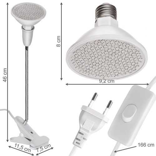 200 LED augalų augimo lempa