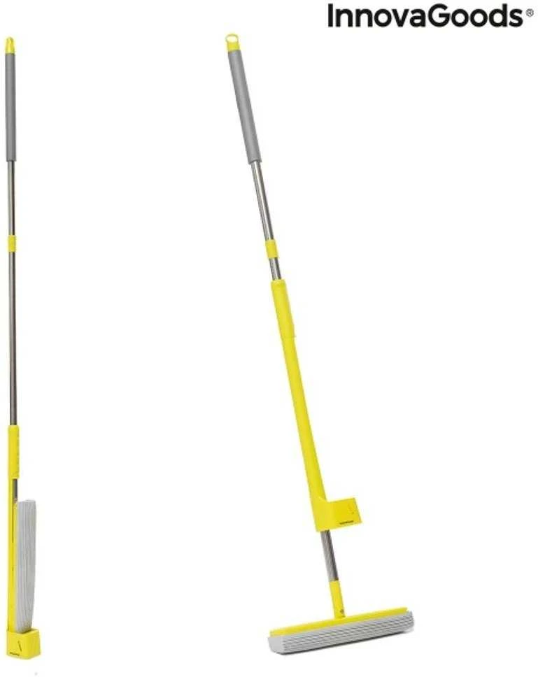 Du viename dulkių ir grindų šluostė su savaime išsigręžiančia kempine Wringop InnovaGoods