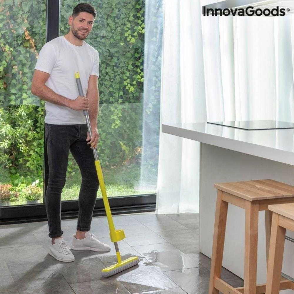 Du viename dulkių ir grindų šluostė su savaime išsigręžiančia kempine Wringop InnovaGoods