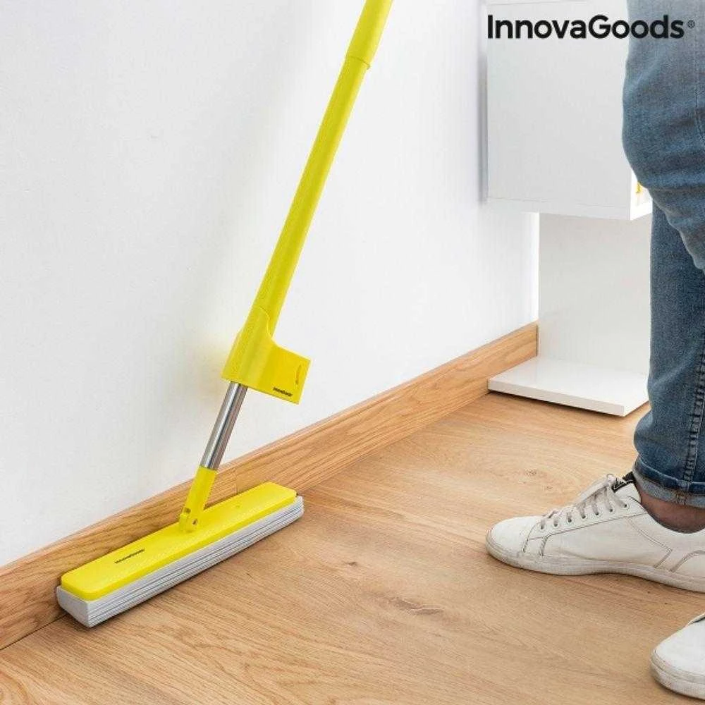 Du viename dulkių ir grindų šluostė su savaime išsigręžiančia kempine Wringop InnovaGoods