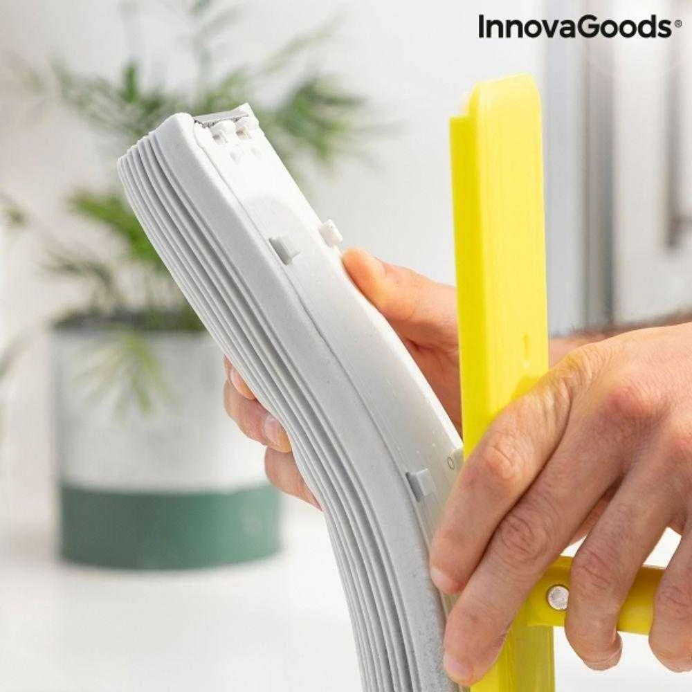 Du viename dulkių ir grindų šluostė su savaime išsigręžiančia kempine Wringop InnovaGoods