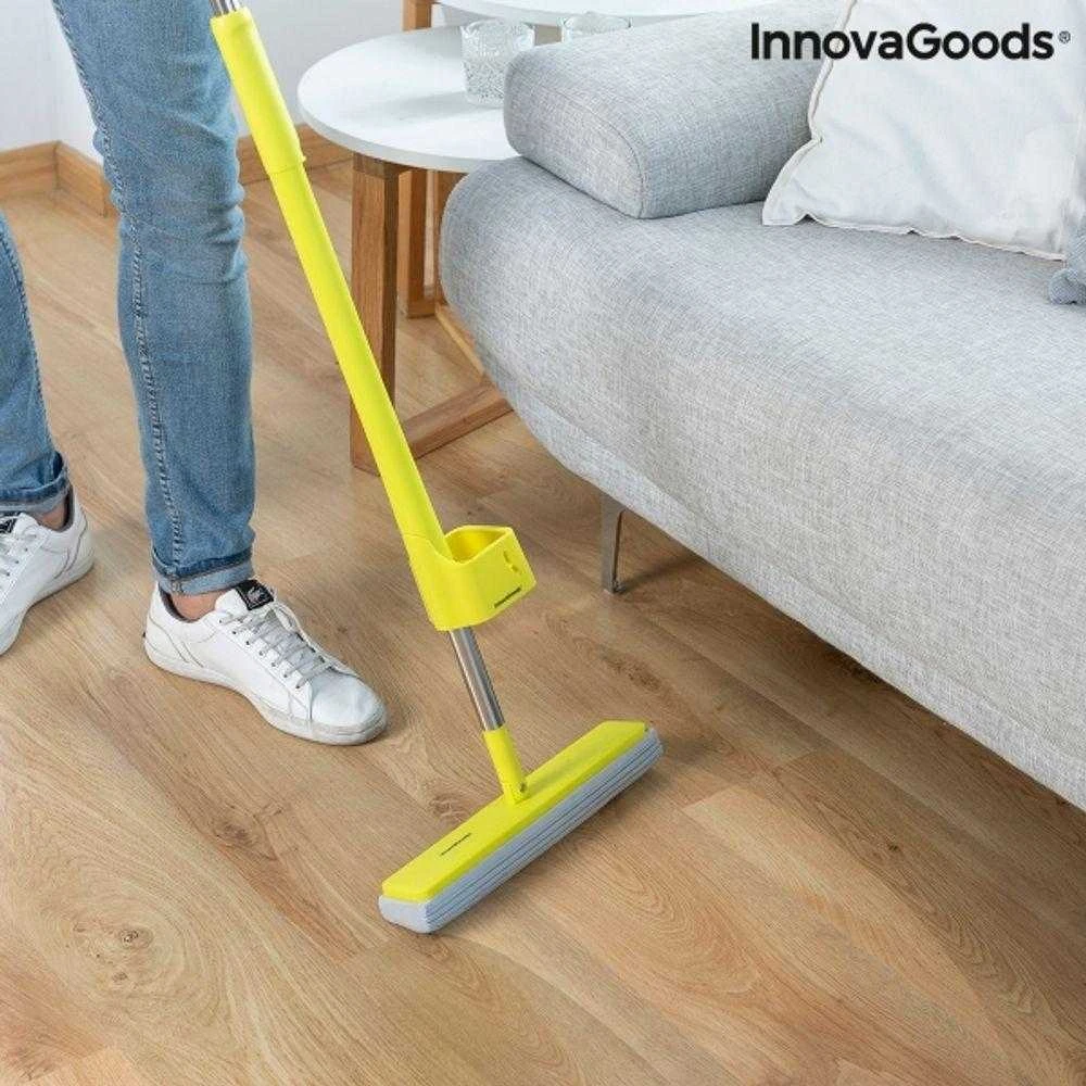 Du viename dulkių ir grindų šluostė su savaime išsigręžiančia kempine Wringop InnovaGoods