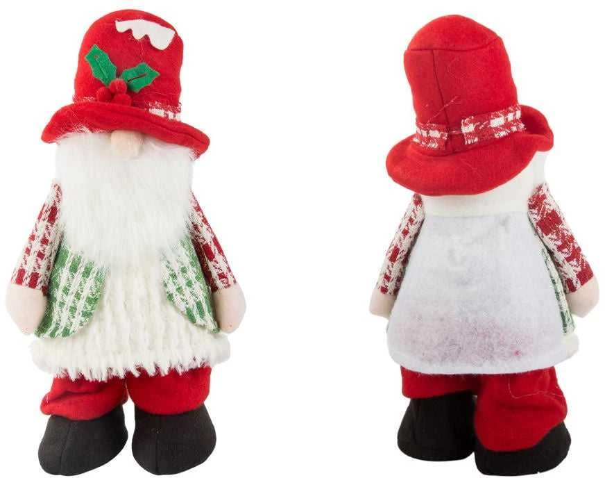 Šviečiantis šventinis nykštukas 30 cm