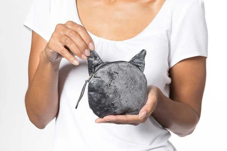 3D katės monetų maišelis, 4 modelis