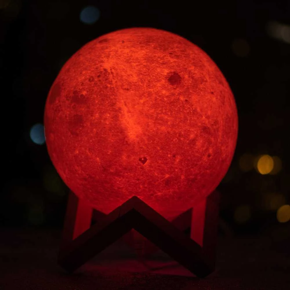 3D lempa - LUNA - 16 spalvų