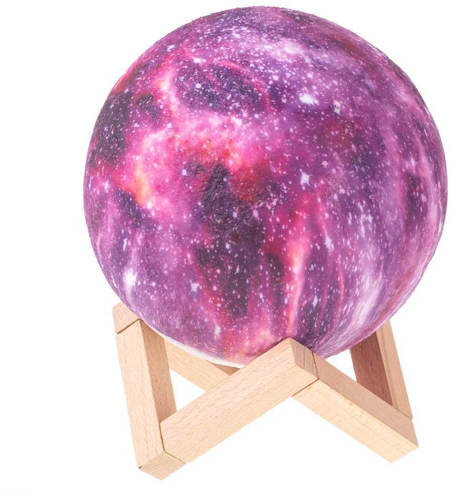 3D lempa - mėnulis RGB