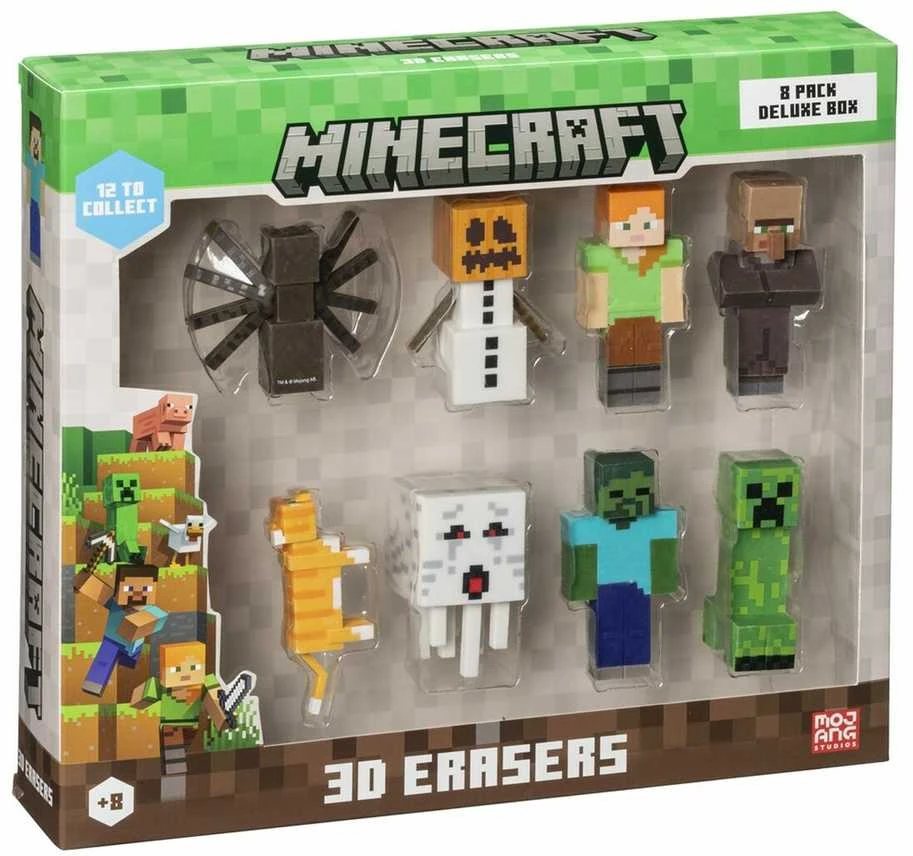 Pmi Kids World MINECRAFT 3D TRINTUTĖS – 8 PAKUOTĖS DELUXE BOX VER.B
